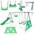 HyperMotion Spielplatz-Set Schaukelgestell mit Rutsche Braun