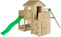 FUNGOO Spielturm "Multifort, mit Haus, Veranda, Rutsche und Schaukel" Made in...