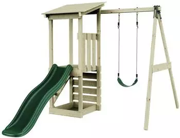 Outdoor Toys OutdoorToys Lyon Normal Spielturm mit Rutsche Gr&uuml;n