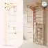 Mamabrum Montessori Kletterwand aus Holz mit Tellerschaukel, Ringen & Kletterseil (MAM246 CLIMBING)