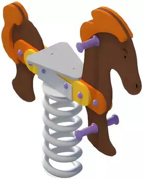 AEA Federwippe Pferdedesign, für Kinder (JVM4069424722178)