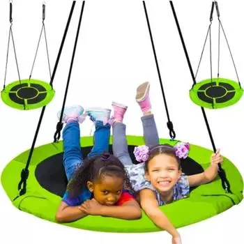 MT MALATEC Nestschaukel Tellerschaukel f&uuml;r Kinder und Erwachsene, 120cm (23514)