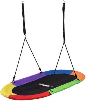 Relaxdays Nestschaukel oval XXL, 300kg, bunt