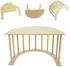 Chipolino Holz-Spieltisch mit Kletterleiter, Wippe und Ruhezone, braun (WTROC02402T)