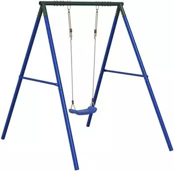 vidaXL Schaukelset f&uuml;r Kinder, blau/dunkelgr&uuml;n (3283577)