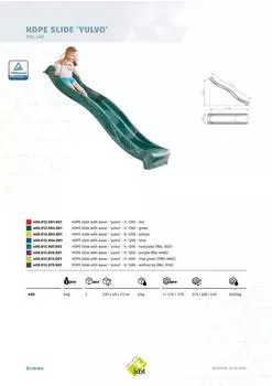 KBT 4iQ Wellenrutsche 1200 Kinder, HDPE, blau (Yulvo)