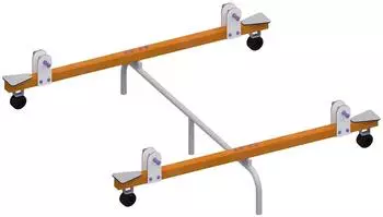 AEA Doppelschaukel Nestschaukel und Gummischaukelsitz, bunt (JVM4069424721461)