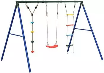 vidaXL Schaukel-Set mit Schaukelsitz, Strickleiter und Kletterschaukel (3283604)