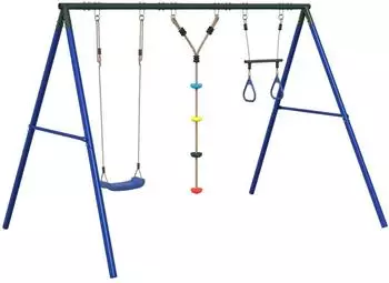 vidaXL Schaukel-Set mit Schaukelsitz, Trapez und Strickleiter (3283594)