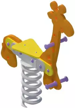 AEA Giraffen-Federwippe für Kinder (JVM4069424722260)