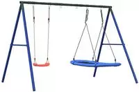 vidaXL Schaukel-Set mit Schaukelsitz und Nestschaukel