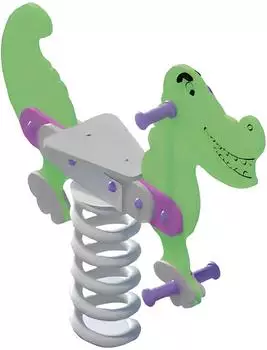 AEA Federwippe Kroko, rutschfeste Oberfläche (JVM4069424722383)