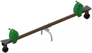 AEA Balancierwippe aus Holz für Waldspielplatz (JVM4069424134674)