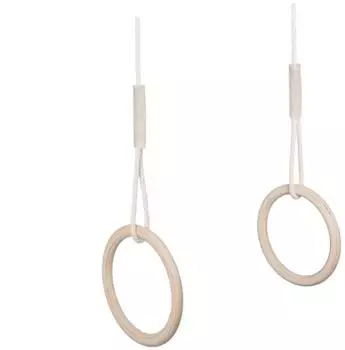 Mamoi Turnringe aus Holz, Indoor & Outdoor, 100kg (RIN/KOL-SAMO)