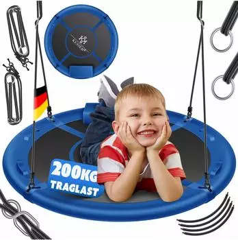 Kesser Nestschaukel Tellerschaukel verstellbar, blau, 60cm
