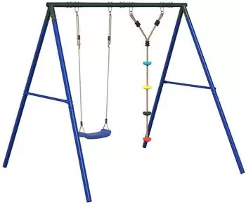 vidaXL Schaukel-Set mit Schaukelsitz und Kletterschaukel, mehrfarbig (3283582)