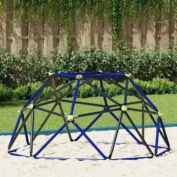 vidaXL Kletterdom f&uuml;r Kinder, blau, Stahl, 6 Fu&szlig; (42010325)