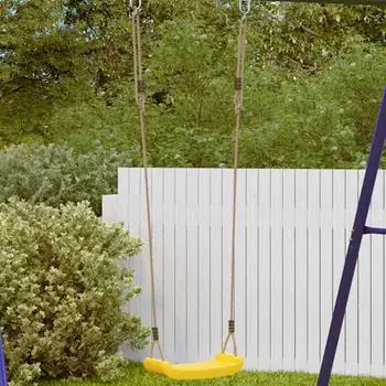vidaXL Schaukelsitz f&uuml;r Kinder, verstellbar, gelb (4009274)
