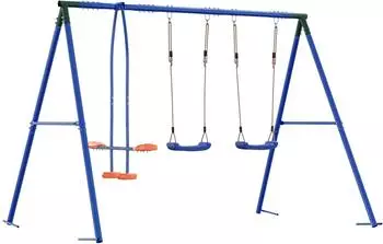 vidaXL Schaukelset mehrfarbig 263x185x185cm Stahl und PE (3429820)