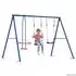 vidaXL Schaukelset mehrfarbig 263x185x185cm Stahl und PE (3429820)