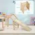 AIYAPLAY Klettergerüst 3-in-1 mit Rutsche, Holz, für Kinder 1,5-4 Jahre (331-066V00MX)