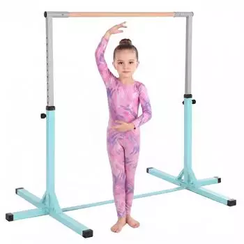 HomCom Turnreck Reckstange 13-stufig verstellbar, bis 75kg, hellblau (A91-099V00LB)
