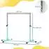 HomCom Turnreck Reckstange 13-stufig verstellbar, bis 75kg, hellblau (A91-099V00LB)