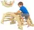 AIYAPLAY Montessori Kletterbogen 2-in-1 mit Schaukelpferd, Holz, für Kinder (331-100V00ND)
