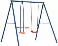 vidaXL Outdoor Schaukelrahmen mit Gleiter f&uuml;r bis zu 3 Kinder