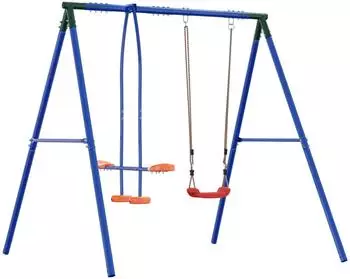 vidaXL Schaukelrahmen mit Gleiter für 3 Kinder (42041289)