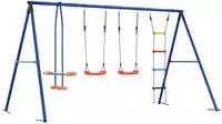 vidaXL Outdoor Schaukelset Mehrfarbig Stahl und PE