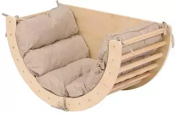 Home Deluxe NALAN Kinderwippe, Pappel-Sperrholz, holzfarben (113x15x56cm)