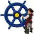 Relaxdays Steuerrad Spielturm-Zubehör, Ø 54cm, blau