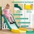 AIYAPLAY Kinderrutsche 7-in-1 mit Klettergerüst, Basketballkorb, Frosch-Motiv, gelb (331-088V00YL)