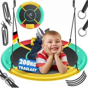 Kesser Nestschaukel &Oslash; 60cm, bis 200kg, mit Kissen & 4 Griffen