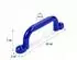 Relaxdays Klettergriffe 4er-Pack, bis 100kg, Kunststoff, blau (10053694_8647)