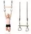 HyperMotion Turntrapez Kinder 2-in-1 Holz mit Ringen, grau