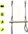 HyperMotion Turntrapez Kinder 2-in-1 Holz mit Ringen, grau
