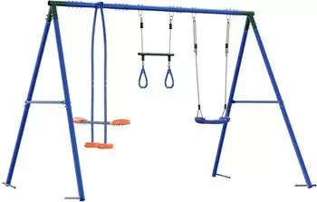 vidaXL Schaukelset mehrfarbig 263x185x185cm Stahl/PE (3429821)