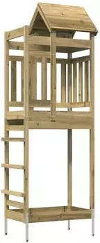 vidaXL Spielturm braun 52,5x85x238cm, massives impr&auml;gniertes Holz (3417201)