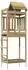 vidaXL Spielturm braun 52,5x85x238cm, massives imprägniertes Holz (3417201)