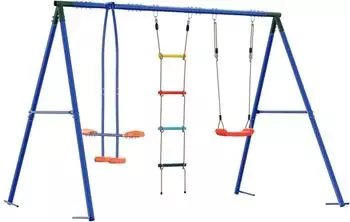 vidaXL Outdoor-Schaukelset mehrfarbig 263x185x185cm Stahl und PE (3429826)