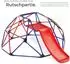 TecTake Freeclimber Klettergerüst mit Rutsche, rot/blau, 185x90x243cm