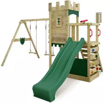 Fatmoose BoldBaron Boost XXL Kletterturm mit Schaukel, Sandkasten & Rutsche (834263)