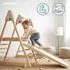 OEM Spielcenter Indoor 3-in-1 Holz mit Rutsche, Schaukel & Kletterwand (90448_AADKU05334_6_MANOES)