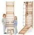 Goodevas Klettergerüst Schwedenwand & Rutsche, Holz, für Kinder 2-12 Jahre (Swedish Wall & Art set)