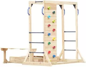 AXI Dex Kletterger&uuml;st aus Holz mit Kletterwand, Sandkasten und Picknicktisch (A030.508.00)