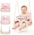 HyperMotion 3-in-1-Kinderschaukel Metall/Kunststoff, rosa-beige, mit Sicherheitsgurt