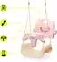 HyperMotion 3-in-1-Kinderschaukel Metall/Kunststoff, rosa-beige, mit Sicherheitsgurt