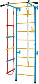 Costway Kletterwand Sprossenwand Metall 107x83x223cm, bis 100kg (SP37803YE)